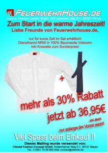 Diensthemd NRW 1/1 Arm + Krawatte